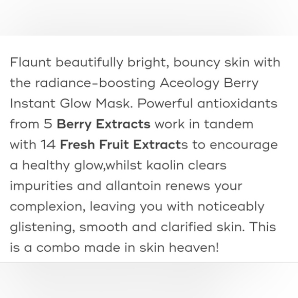 Aceolgy Here We Glow Berry Renewing Mask - Picture 5 of 9